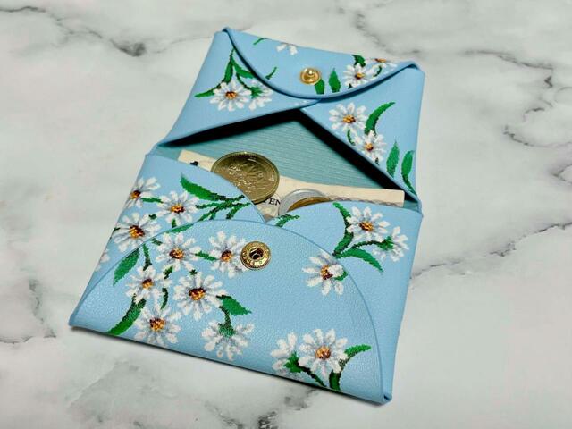 【大人百花　Spring issue】「付録：FEILER（フェイラー）ホワイトマーガレット柄マルチケース」ミニ財布として使ってみました♪
