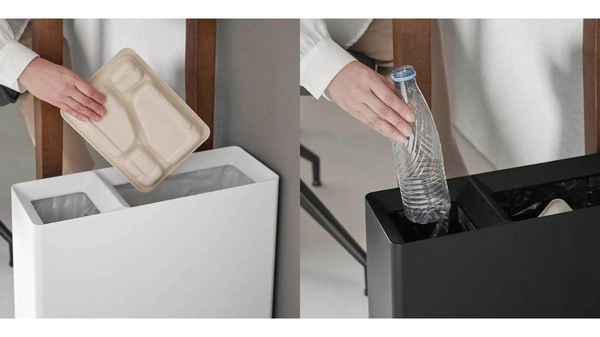 コンビニ弁当を省スぺでポイ！ 山崎実業の新作ダストボックスが 