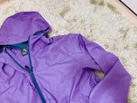【ワークマン レディース高撥水シェルジャケット(エンボスタイプ)】オーバーサイズに着たかったので、パープルのLLを購入