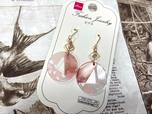 【ダイソー ピアス】儚げピンクなフックピアス