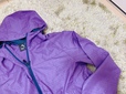 【ワークマン レディース高撥水シェルジャケット(エンボスタイプ)】オーバーサイズに着たかったので、パープルのLLを購入