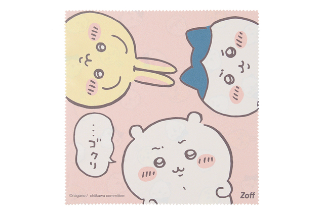【Zoff×ちいかわ】ちいかわメガネ拭き(ピンク)900円(税込)