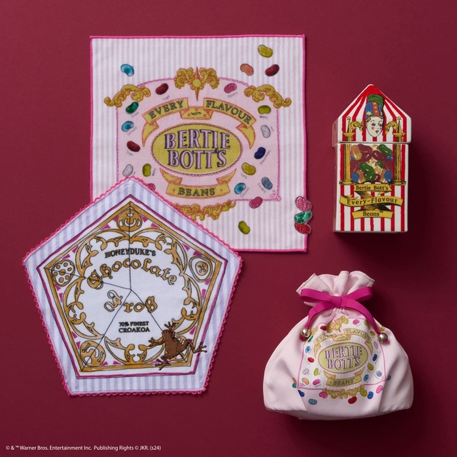 【アフタヌーンティー・リビング×ハリー・ポッター】ミニタオル 各¥990、キャンディーポット ¥3,300、巾着 ¥1,650