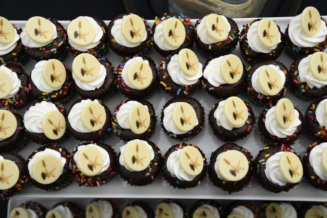 モアナが描かれたデザート