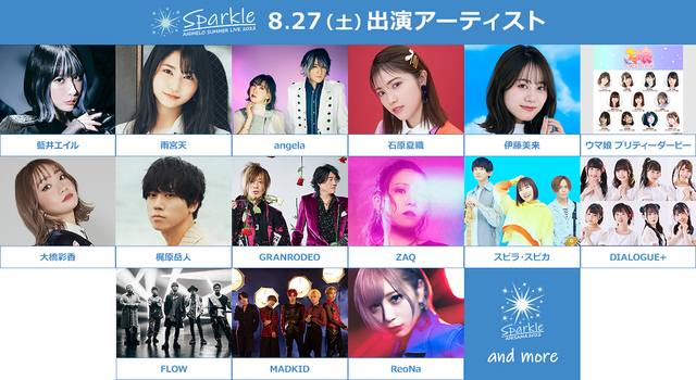 『Animelo Summer Live 2022 -Sparkle-』8月27日(土) 出演アーティスト