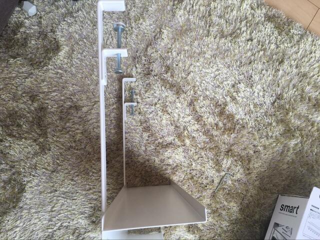 【山崎実業(Yamazaki) デスク下 ケーブル ＆ ルーター収納 ラック】厚さ約5cm以内の天板に対応