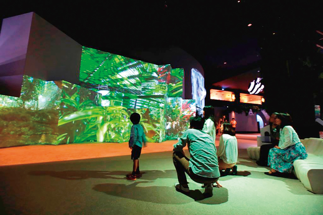 ジャングルや火山などを映像で再現する「ベースキャンプ」｜オービィ横浜