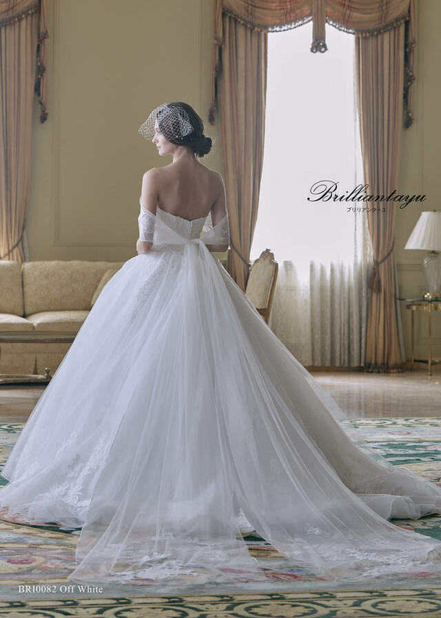 クラウディア|「Brilliantayu (ブリリアンターユ)」新作ウェディングドレス|BRI-0082_OffWhite