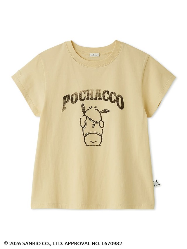 【ポチャッコ×ミラ オーウェン】「カレッジプリントコンパクトTシャツ」6,490円／カラー：YEL