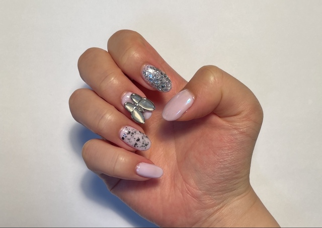 【セリア ダイソー ジェルネイル】完成しました！