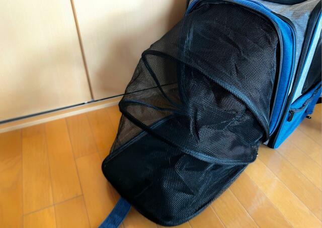 【Grarg犬猫キャリーリュックバッグ拡張可能3WA】拡張するとかなり広くなりました