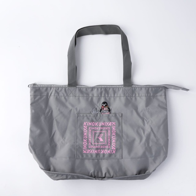 【Suicaのペンギン×紀ノ国屋】「紀ノ国屋 Suicaのペンギン折りたためる保冷トートバッグ」グレー　3,300円
