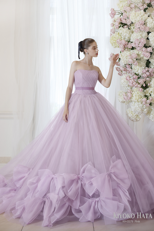 KIYOKO HATA（キヨコハタ）新作ウェディングドレス　KH-0579_Pink