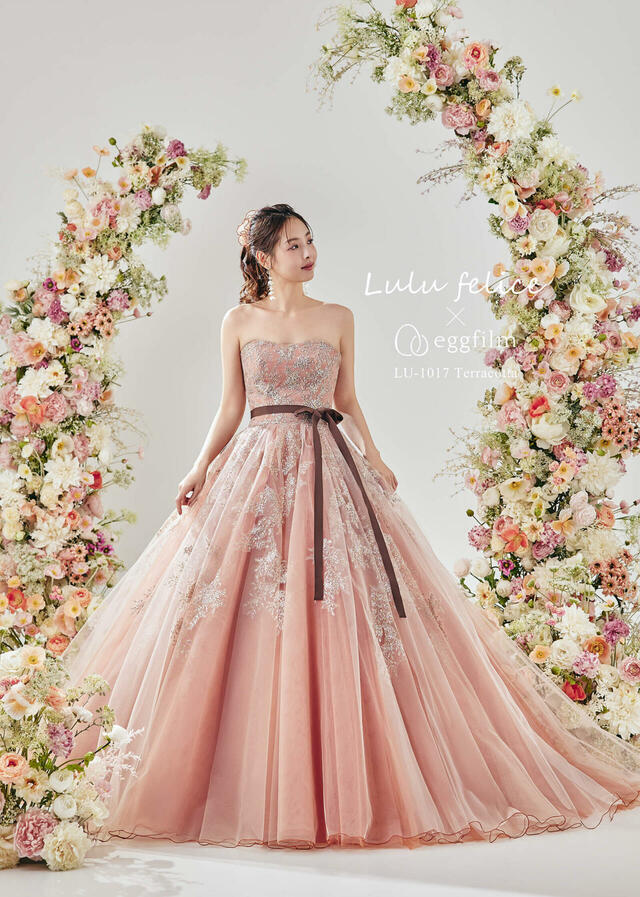 クラウディア「Lulu felice（ルル・フェリーチェ）」新作ウェディングドレス　LU-1017_Terracotta