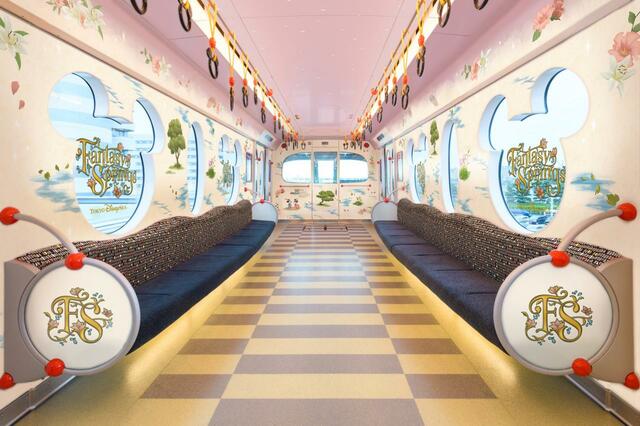 東京ディズニーシー“ファンタジースプリングス”ライナー 内装イメージ