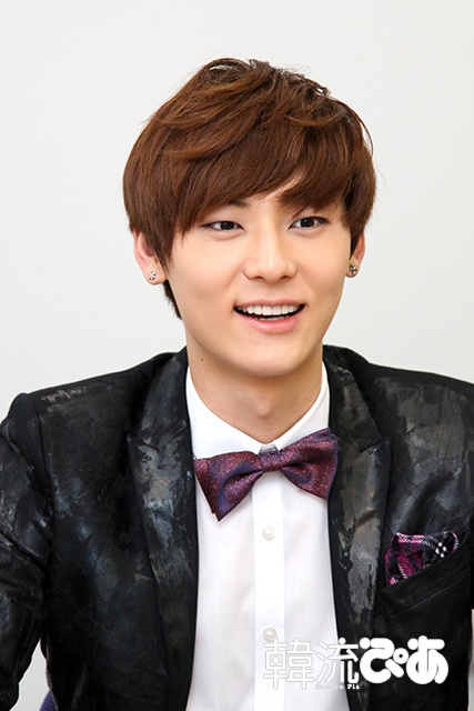 NU’EST・ミンヒョン＠「韓流ぴあ」取材の様子