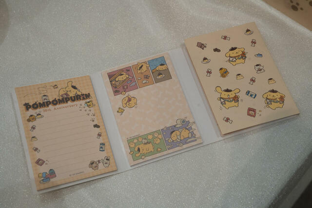 POMPOMPURIN 30th Anniversary パタパタメモ 715円