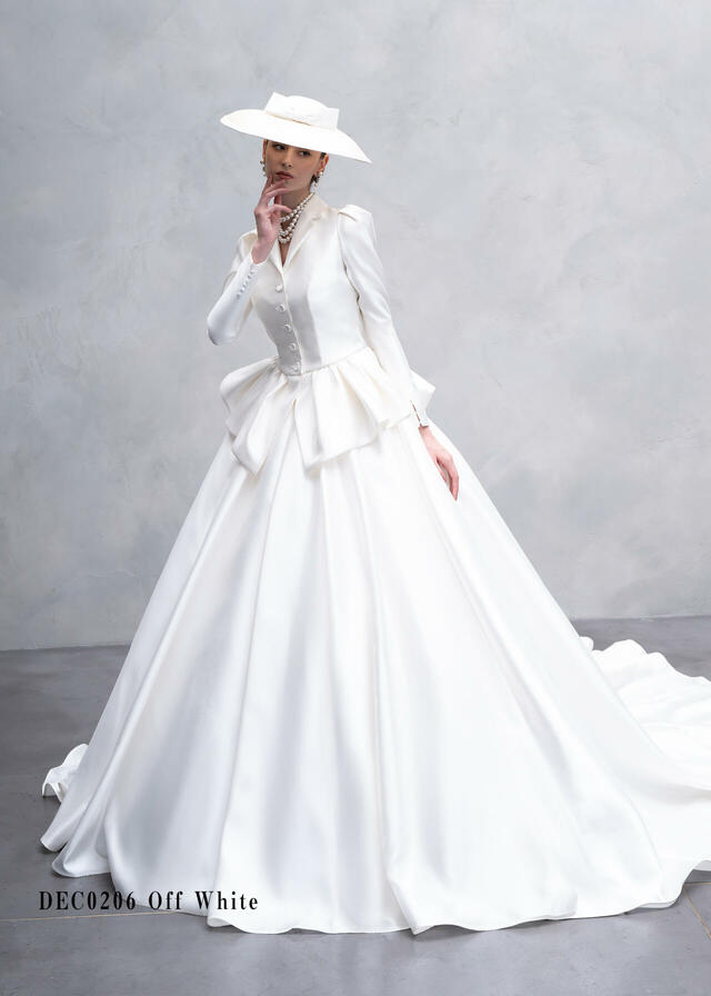 クラウディア｜「Clef a decor-クレアデコール」新作ウェディングドレス｜DEC0206_Offwhite