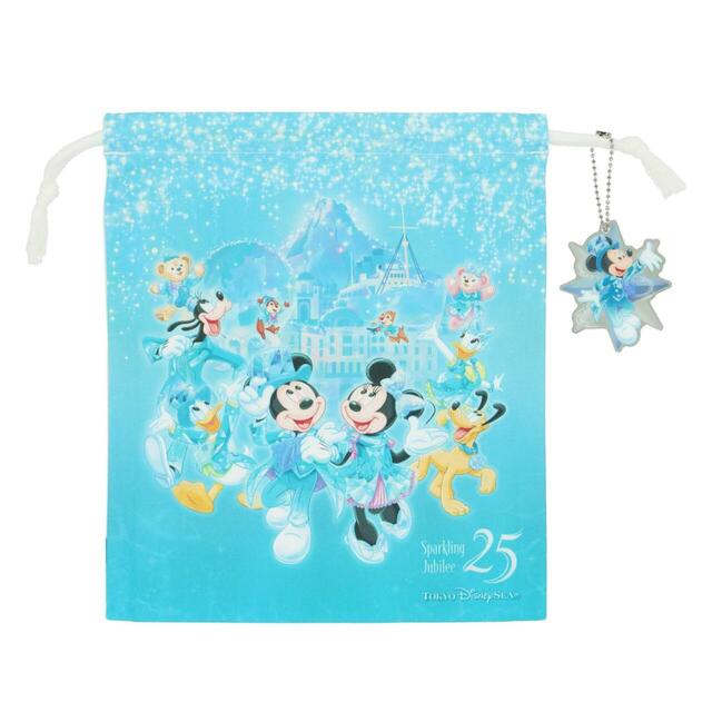 きんちゃく 1,200円｜「東京ディズニーシー25周年“スパークリング・ジュビリー”」スペシャルグッズ｜販売店舗：東京ディズニーシー「エンポーリオ」｜発売日：2026年4月8日（水）