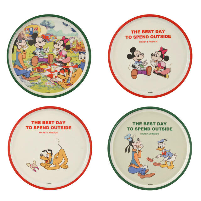 ミッキー＆フレンズ プレート セット ケース入り SPRING PICNIC 3,500円