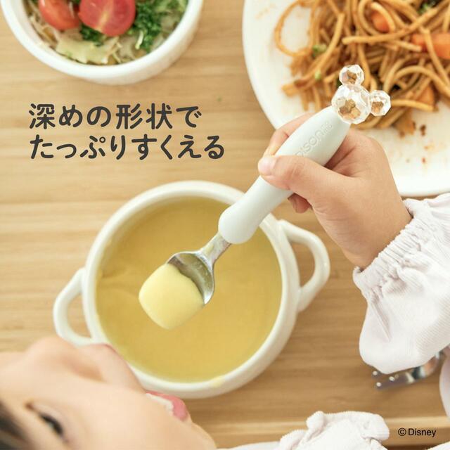 フォーク＆スプーンカバー付 ミッキークリスタル