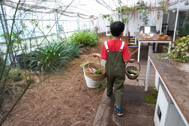 【リゾナーレ那須】収穫した野菜をショップとレストランに納品