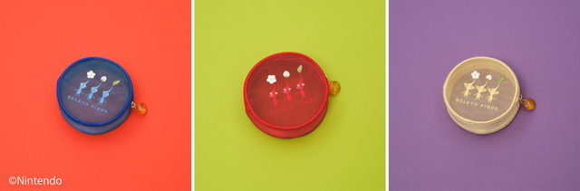 【ジェラート ピケ×ピクミン】ラウンドポーチ ￥3,740（カラー：ブルー/レッド/イエロー、サイズ：フリー）