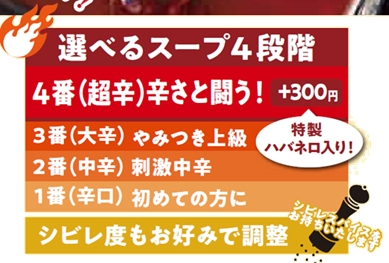 選べるスープ4段階