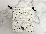 【otonaMUSE（オトナミューズ）5月号】「付録：gelato pique（ジェラート ピケ）サテン巾着ポーチ大中小3点セット」中サイズはストーンのようなドット柄♪