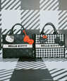 【ハローキティ×VIS】「リボンチャームトートバッグ」¥7,190/Color:Black / Check