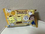 【不二家×ポムポムプリン ポムポムプリン30thペコちゃんとお祝いマカロン】ペコちゃんとポムポムプリンがパッケージにいてかわいいですね