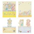 メモセット 1,200円|(1個あたり)縦約9×横約8cm、3個セット|「ダッフィー&フレンズのフロム・オール・オブ・アス」グッズ|東京ディズニーリゾート40周年“ドリームゴーラウンド”|発売日:2023年4月10日(月)|販売店舗:東京ディズニーシー「マクダックス・デパートメントストア」