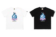 BAPE® X DISNEY STITCH ABC CAMO APE HEAD TEE COLOR: WHITE, BLACK ￥8,800- (税込)【BAPE® × STITCH】