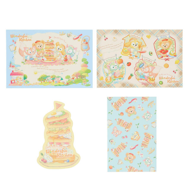 ポストカード＆グリーティングカード 750円｜東京ディズニーシー「ダッフィー＆フレンズ・ワンダフルキッチン」スペシャルグッズ｜発売日：2025年1月15日（水）