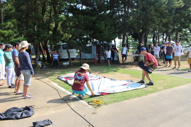 テントはきちんと畳めば小さくなります。