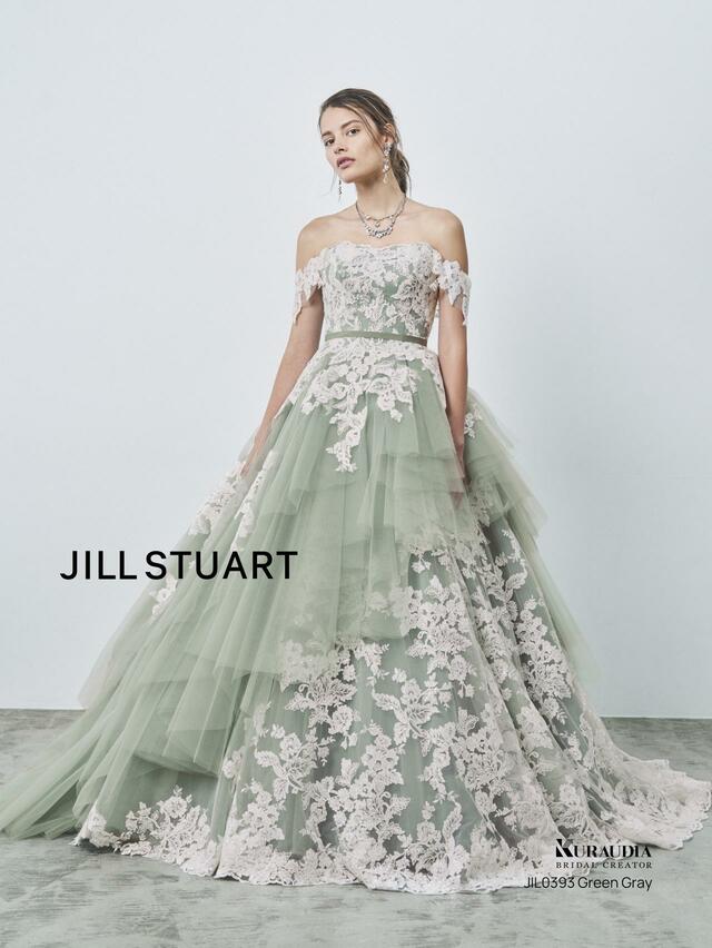 【JILL STUART（ジルスチュアート）新作ウェディングドレス】JIL0393-Green_Gray
