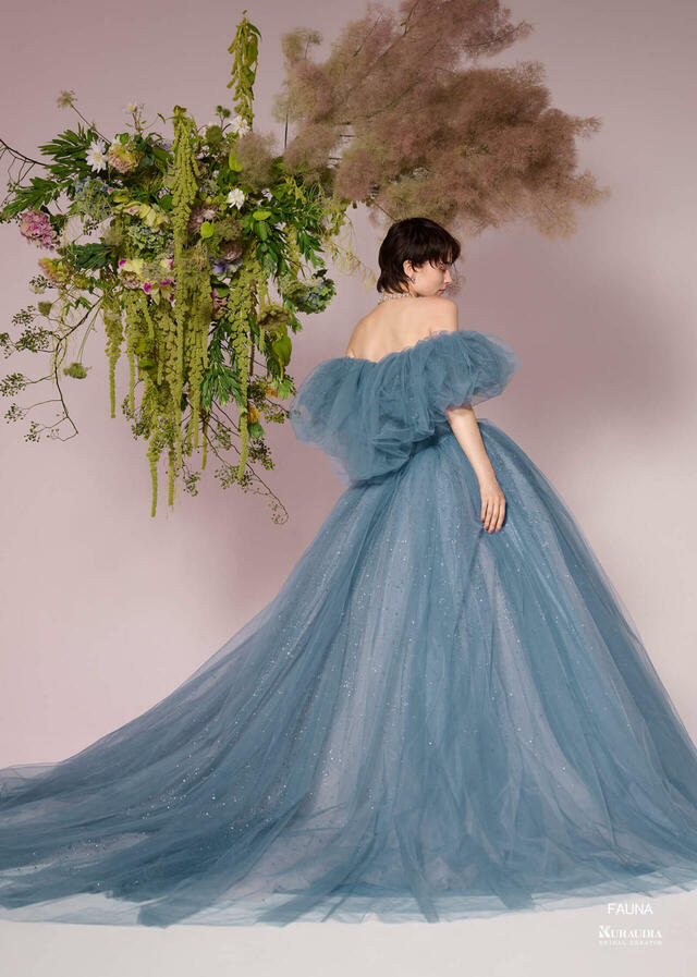 「Irida maison（イリーダメゾン）」新作ウェディングドレス　IM-0036_Blue