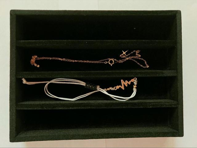 【ダイソー アクセサリートレイ(カラー、ネックレス用)】4つも収納できる!