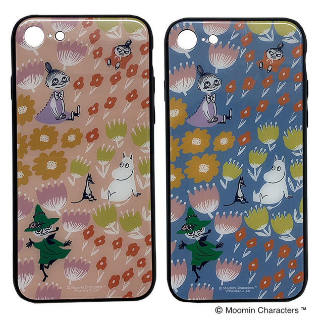 iPhoneケース 8/7対応　ブルー/ピンク