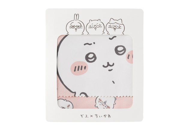【Zoff×ちいかわ】ちいかわメガネ拭き（ピンク）900円（税込）