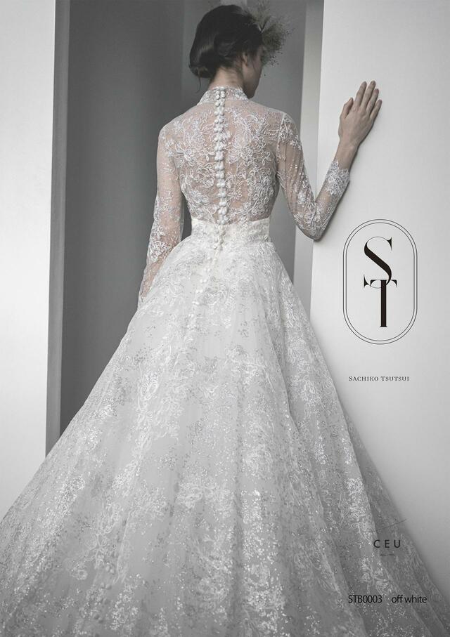 「ST」新作ウェディングドレス　STB0003_Offwhite