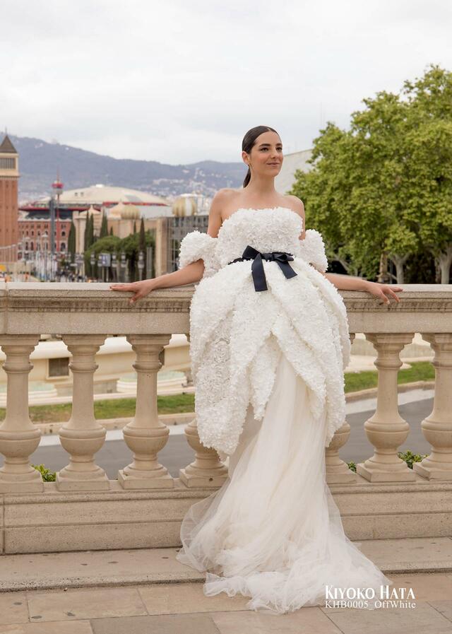 「KIYOKO HATA」新作ウェディングドレス KHB0005_OffWhite