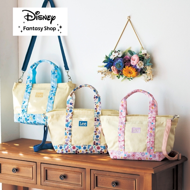 花柄持ち手の２WAYトートバッグ（Lee）（選べるキャラクター）｜￥5,990 （税込）