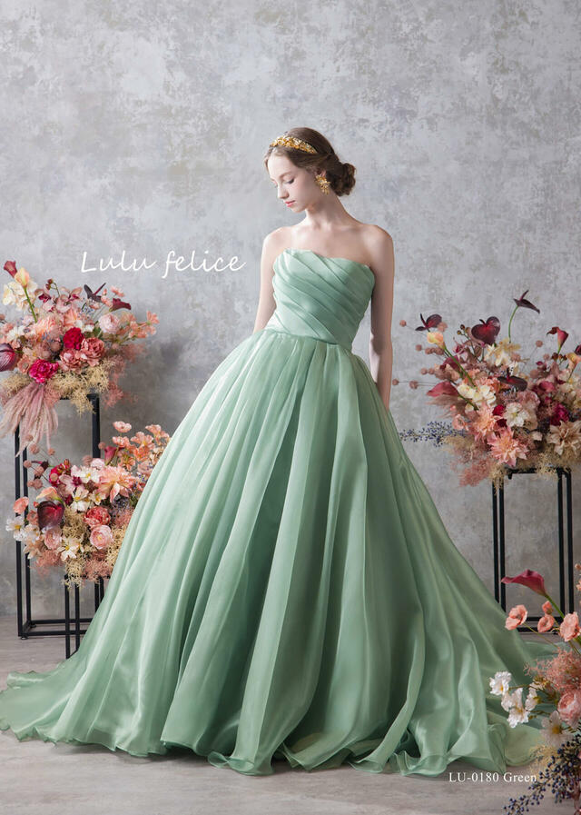 【クラウディア】「Lulu felice（ルル・フェリーチェ）」新作ウェディングドレス｜LU-0180_Green