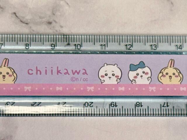 【キラピチ2025年6月号付録 ちいかわ文具セット】ボックスにも採用されていたピースのイラスト入りデザイン。三者三様のピースサインがかわいすぎる!