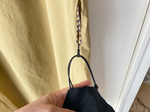 【ワークマン レディースエアロクラスターガーデワンピース】なんと便利なマスクもついています!