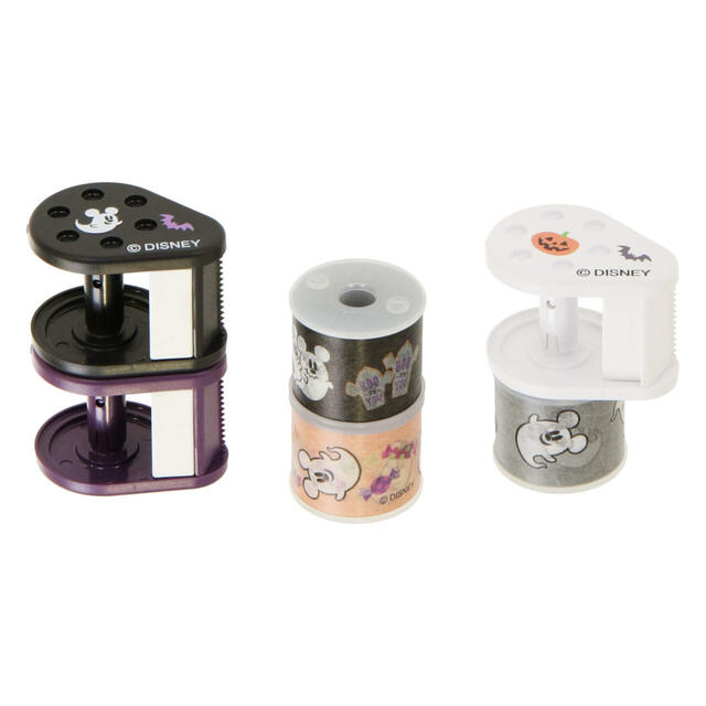 マスキングテープ〈Bobbin〉セット 1,400円|東京ディズニーリゾート「ディズニー・ハロウィーン」スペシャルグッズ|販売店舗:東京ディズニーランド「ディズニー&カンパニー」、東京ディズニーシー「スリーピーホエール・ショップ」|発売日:2024年9月19日(木)
