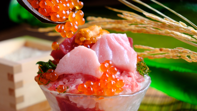 パフェみたいな生本マグロ丼