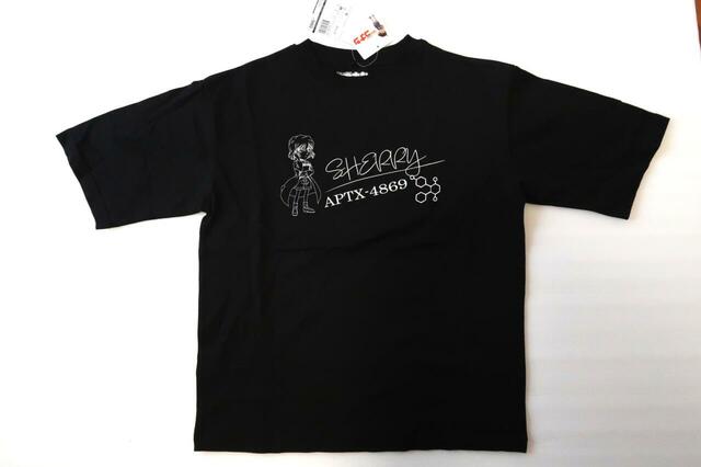 【ワークマン『名探偵コナン』プリント半袖Tシャツ】ブラック(灰原哀)フロントデザイン