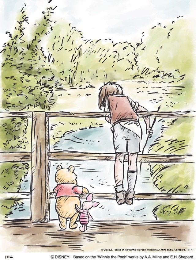 キャンパスアート棒投げ橋（約W140ｍｍ×H180mm） 3,080円【三越伊勢丹先行】くまのプーさん DISNEY WINNIE THE POOH FESTIVAL 2022